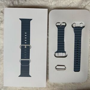 Apple, Ultra 49mm Anchor Blue Ocean Band w/Natural Titanium Finish Buckle